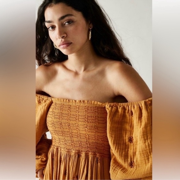 Free People | Dahlia Embroidered Maxi Dress | Small - Picture 5 of 17